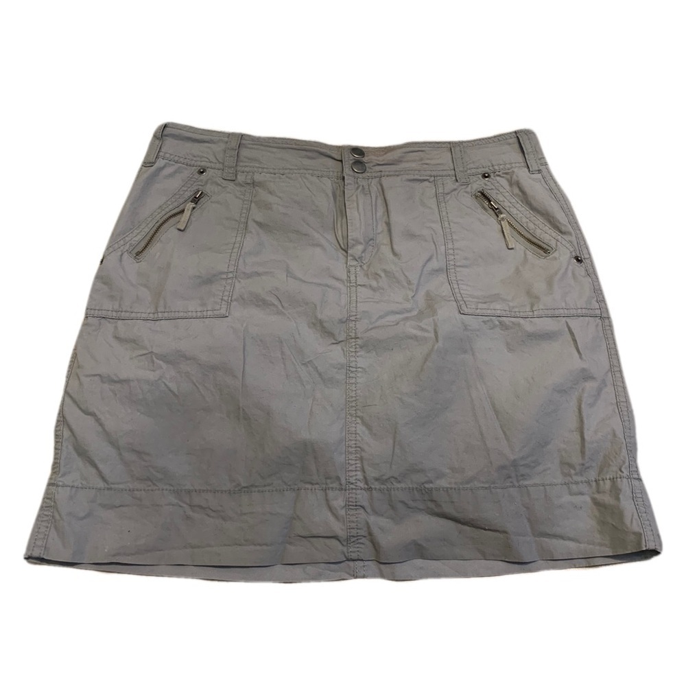 JESSICA Gray Cotton Skort - Size 12 - Versatile & Comfy